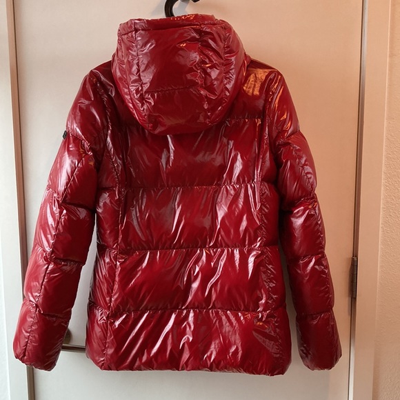 BCBGeneration Shiny Red Puffy Jacket Small - Picture 13 of 16